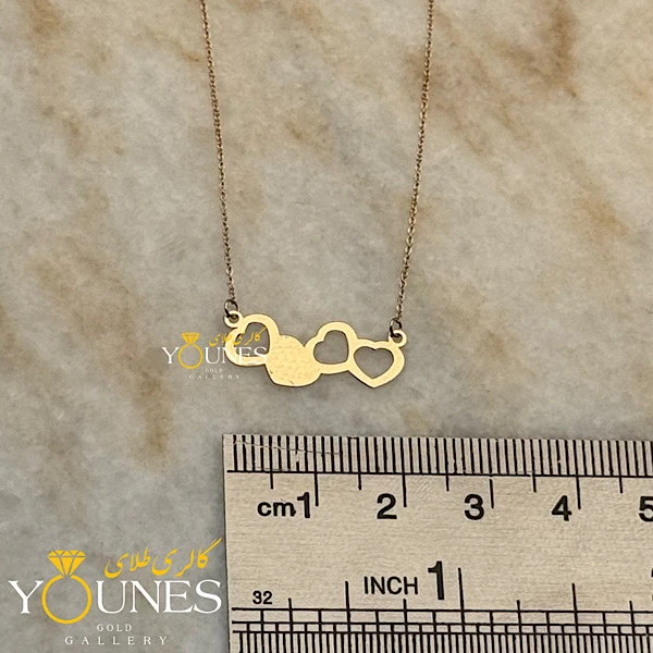 گردنبند چهار قلب طلا